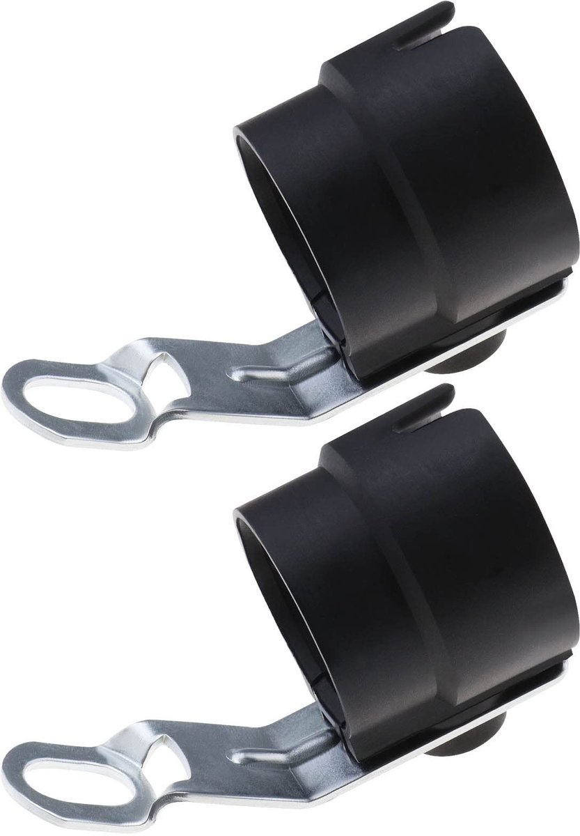 Dailygoods - Dailygoody - Trailer Plug Houder - 7-pins en 13-pins - Bescherm je stekker - Zwart - Aansluitbeugel - Geschikt voor aanhangwagens - Kunststof en metaa