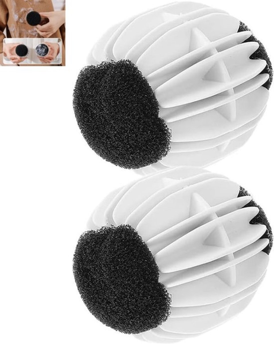 2 stuks - herbruikbare siliconen wasballen - wasmachineballen voor kleding - Voorkomen dat stoffen in de knoop raken en verbeteren de reiniging - voor wasmachine en droger - 7×6.1×4.4cm
