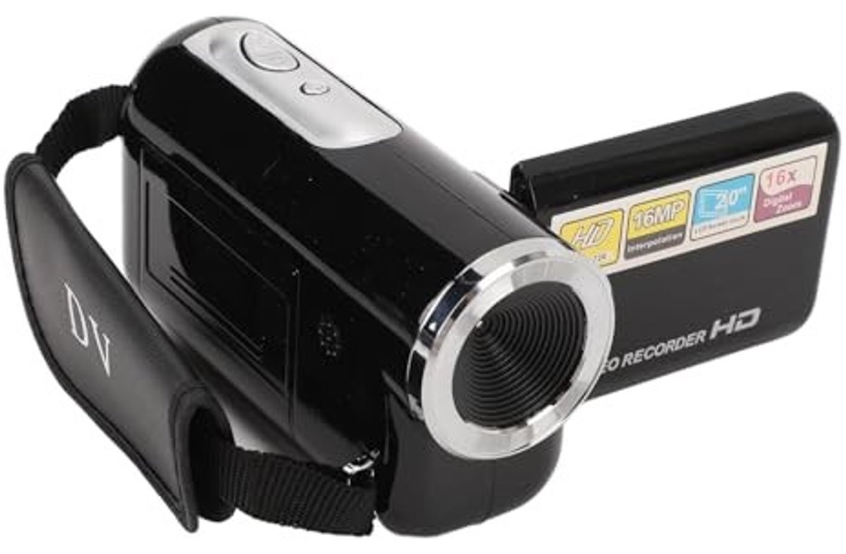Dailygoods - Dailygoody - Videocamera Camcorder - Digitale Zoom - Vlogcamera met Anti-shake - 16MP - 1080P - Compact en Lichtgewicht - Geschikt voor Reisfotog