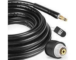 High Pressure Washer Hose - 15 m High Pressure Hose voor Kärcher K2 - K3 - K4 - K5 - K6 - K7 - Hose - Pressure Washer - Extension Hose - Vervangingsslang - Quick Connect - Adapterstuk