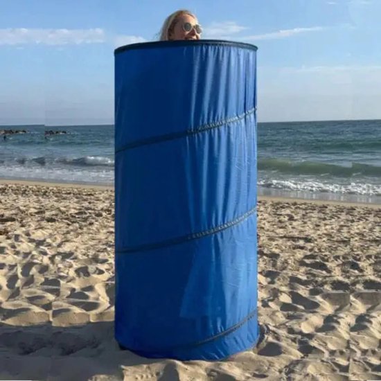 Draagbare Pop-Up Privacy Tent - Omkleedtent Outdoor, Snelle Verkleedcabine - Instant Changing Room, Opvouwbare Privacy Shelter voor Camping, Strand, Sport en Fotografie - Blauw van Merkloos — afbeelding 4
