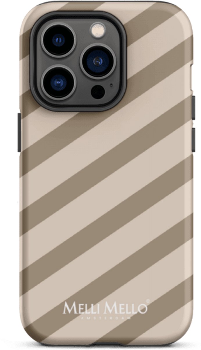 Melli Mello Telefoonhoesje Sand Stripe (Tough Case) - Apple iPhone 14 Pro