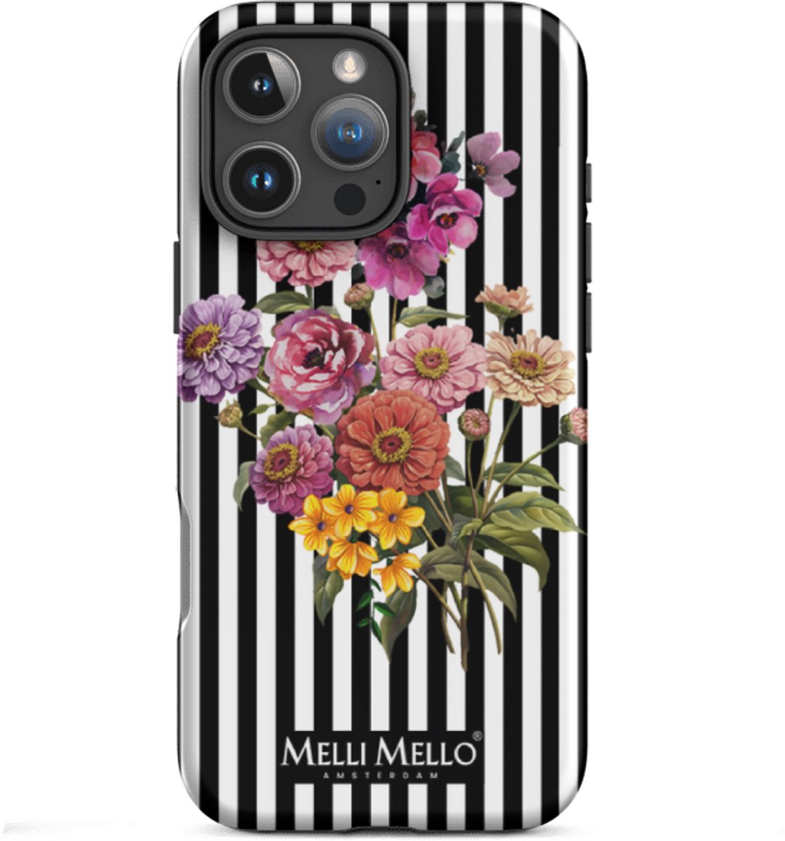 Melli Mello Telefoonhoesje Striped Grace (Tough Case) - Apple iPhone 16 Pro Max