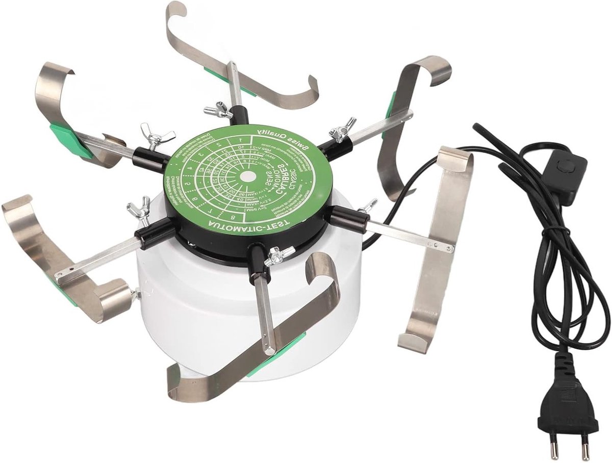 Automatische Horlogewinder voor 6 Horloges, Stil en Betrouwbaar, Geschikt voor Alle Horloges, Professionele Horloge Onderhouds Tool, Duurzaam Materiaal, EU Plug 220V