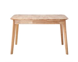 CALICOSY - Eettafel uitschuifbare van 120 tot 160 cm van massief hout - SOLINE