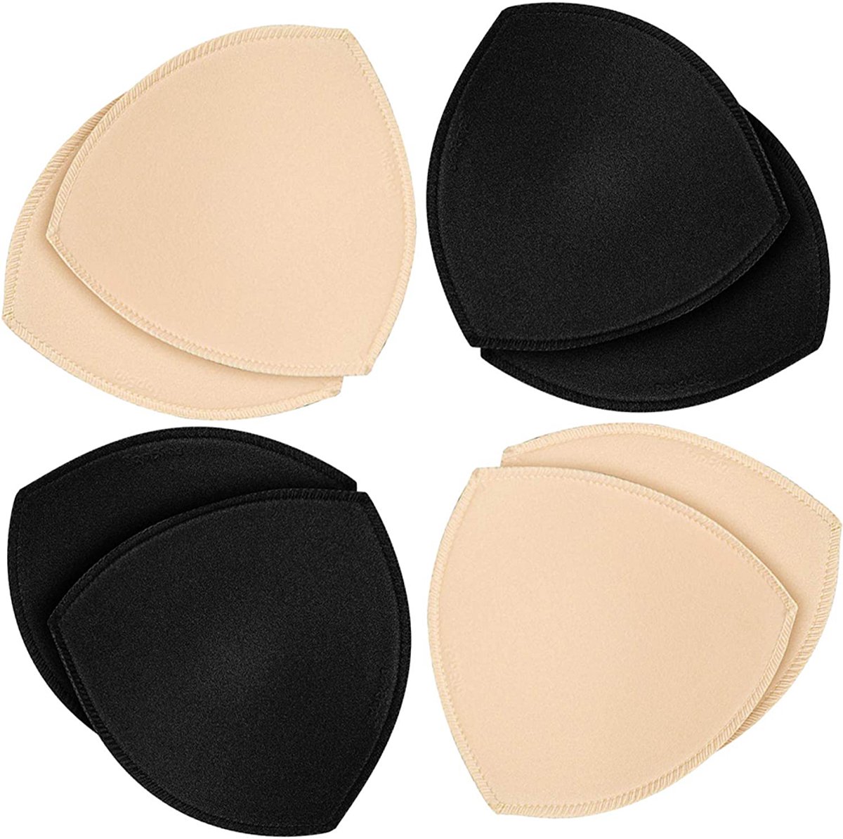 4 paar bh-pads – Uitneembare pads voor sport-bh's en ondergoed