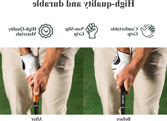 SnelShoppen - Golf training aid grip trainer, swing trainer golf simulator flight trainer voor de juiste handpositie en grip, rubber materiaal, comfor van Snelshoppen — afbeelding 5