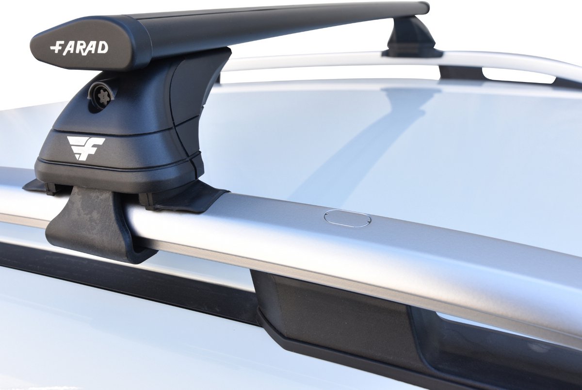 Dakdragers Geschikt Voor Mercedes V-klasse 1998 (ook Vanaf 2015) Open Dakrailing - Aluminium - Hoog Laadvermogen 100kg - Wingbar Zwart - Merk Farad