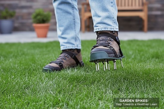 Dutchers® Grasbeluchter Schoenen - Lawn Aerator Spikes - Bodem Beluchter - Tuingereedschap voor Gazon Onderhoud van Dutchers® — afbeelding 5