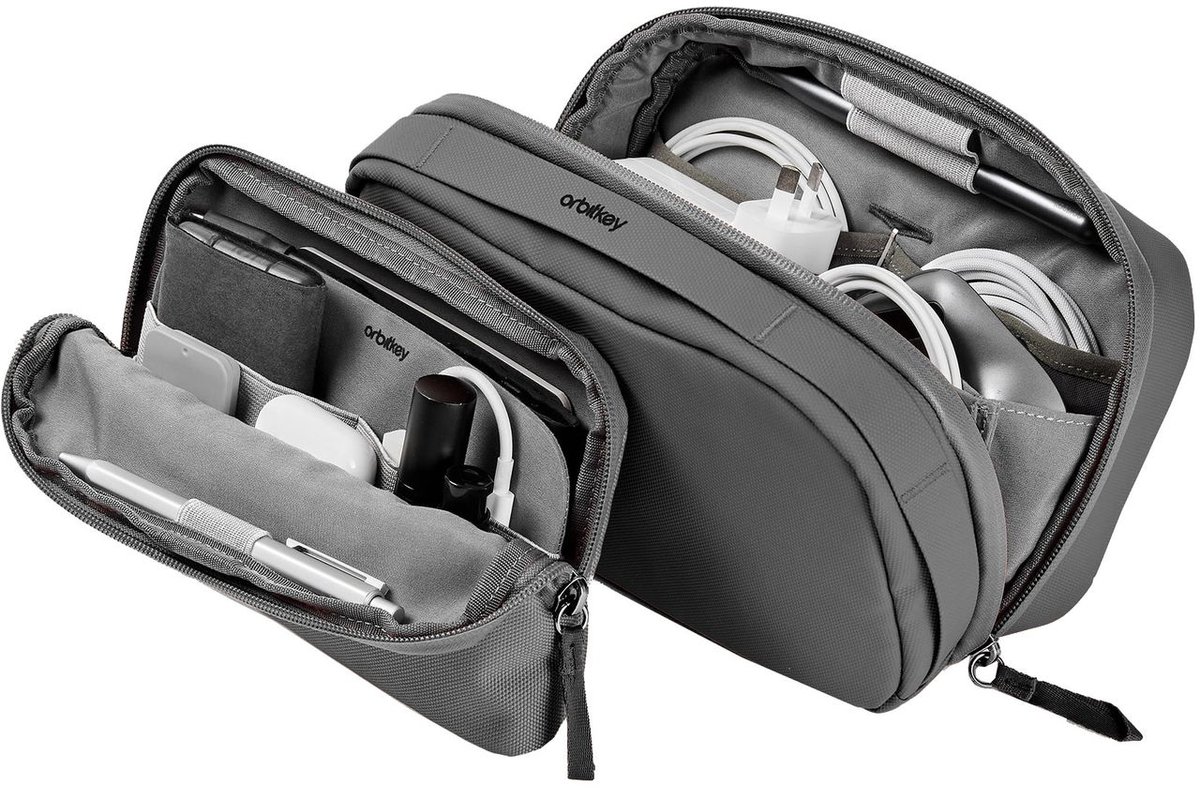 Orbitkey 2-in-1 Organizer Etui graphite