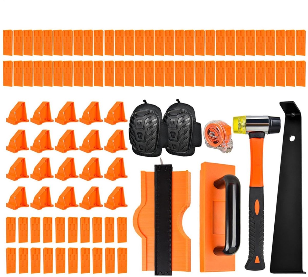 Laminaat Vloer Gereedschap - Houtvloer Installatie Kit - Plinten Plaatsen - Massieve Rubbe