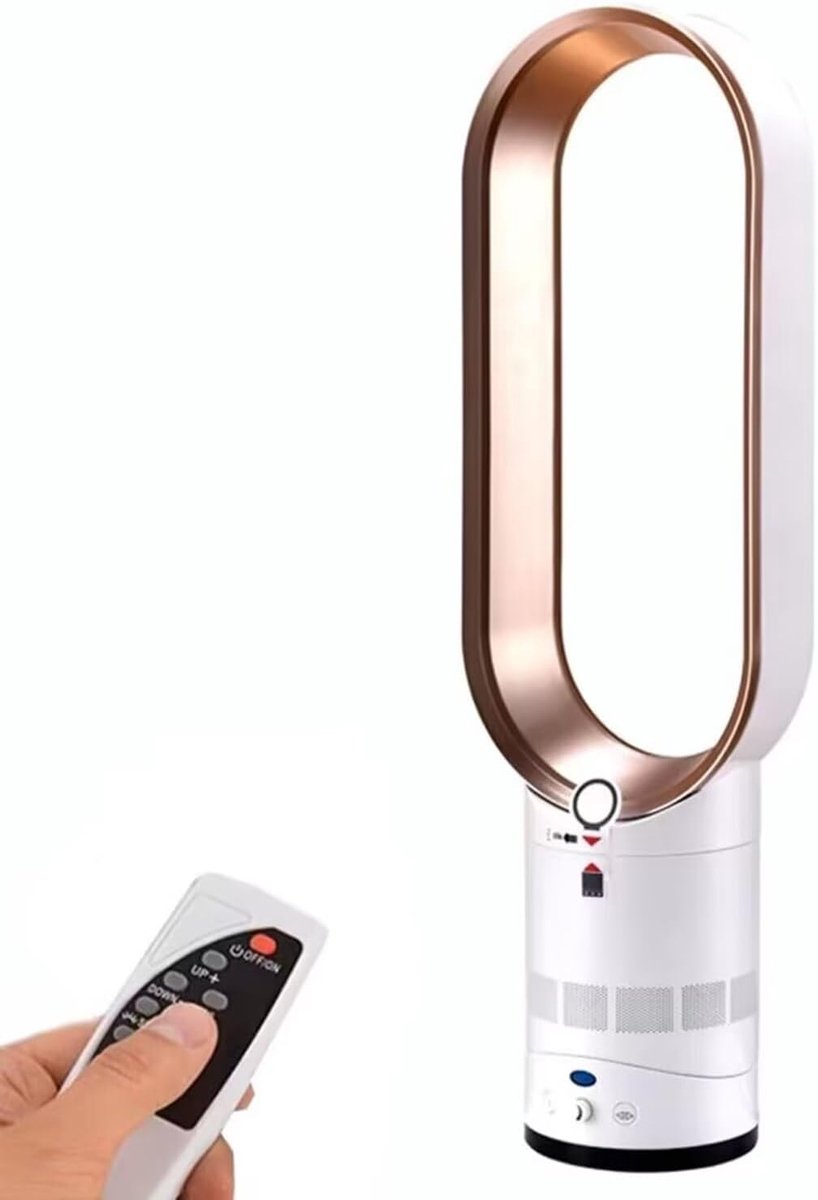 Moderne Torenventilator - Bladloze Ventilator - Thuis Kantoor - Traploze Snelheid - 90° Oscillatie - Zilver