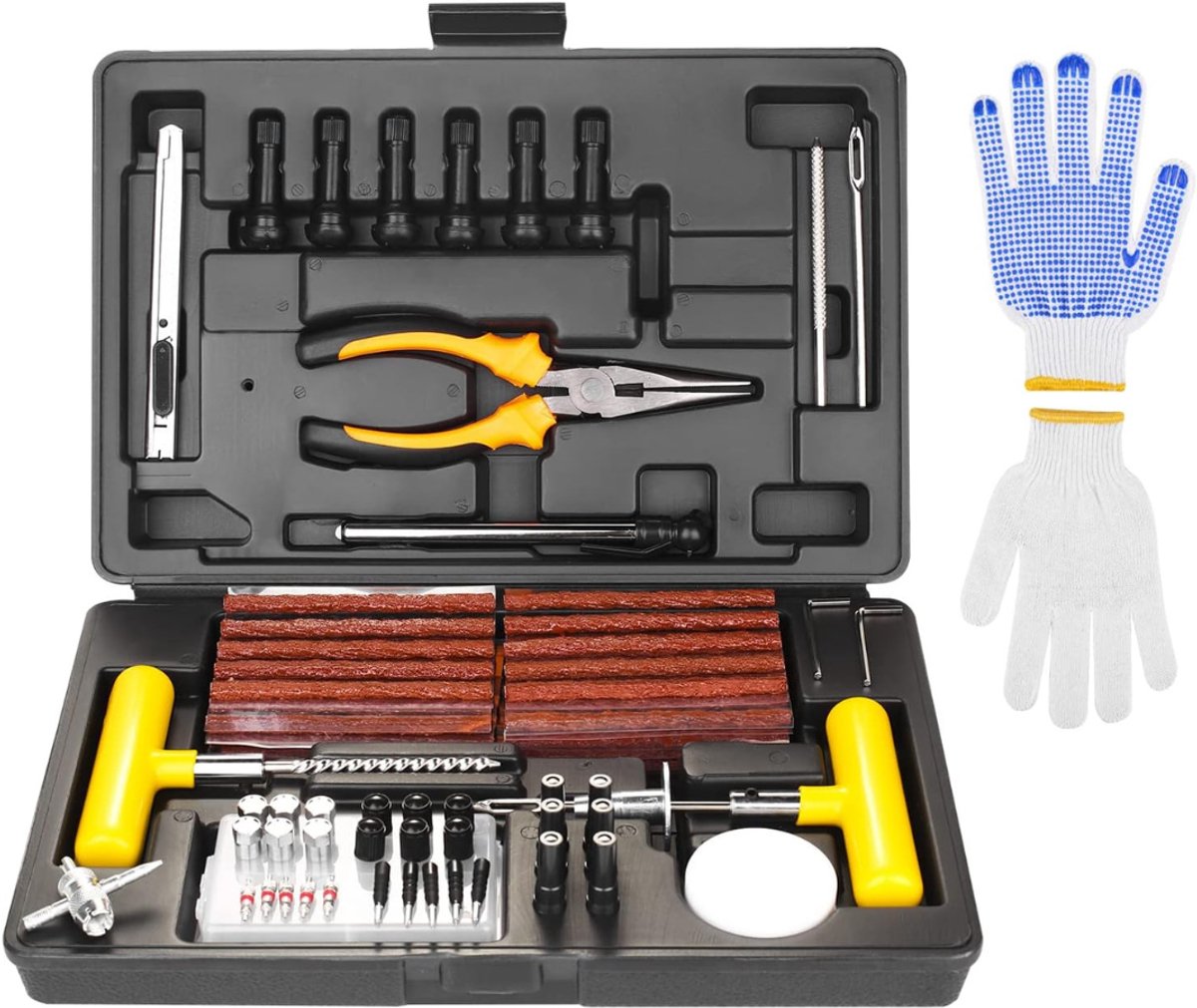 MRKK® Proppenset - Autobanden Reparatie Set - Autobanden Pomp