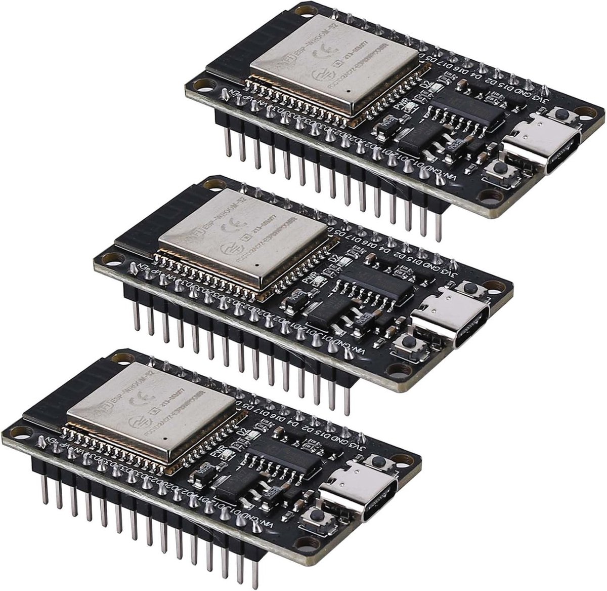3-delige ontwikkelset voor ESP32 met NodeMCU module, dual-mode wifi en Bluetooth microcontroller, ideaal voor IoT-projecten en prototyping