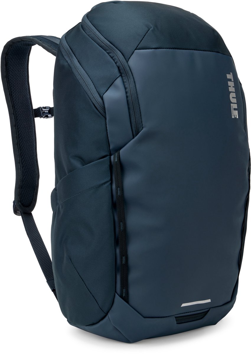 THULE vrijetijdsrugzak rugzak met laptopvak Chasm Recycled Backpack 26L Darkest Blue donkerblauw