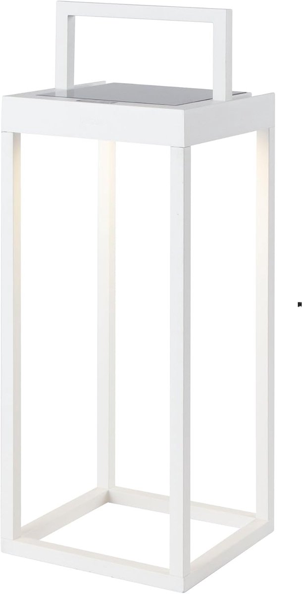 Zonne-energie Lantaarn - Buitenlamp LED - Tuin decoratie - Lange brandtijd - Hoogte 34 cm 