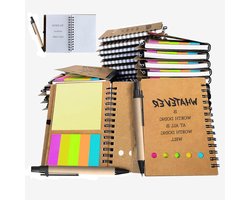 50 Set Spiral Notebook with Pen, 60 Sheets, Office/School Supplies, Inspirational Magazines Notepads, Employee Appreciation Gifts, Bulk Notebooks for Students/Teachers/Women/Men