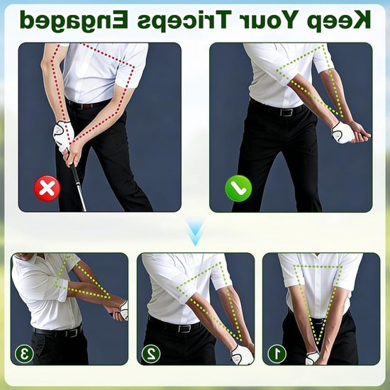Verstelbare golf-trainingshulp armband voor vliegcorrectie en stabiliteit, ideale golfaccessoires voor beginners en ervaren spelers — afbeelding 3