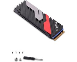 Hoge prestaties M.2 SSD koelvest voor PC en PS5, aanpasbaar voor mainstream SSD's zoals 990, 980, 970, SN850, SN750 en SN570 - Zwart 4cm/2.9in