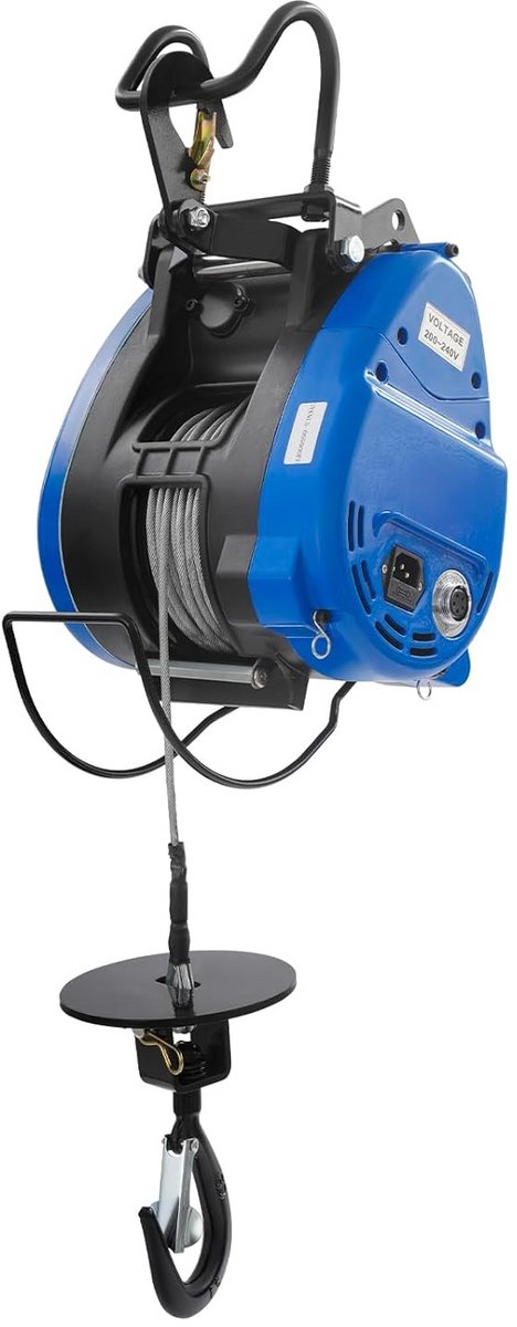 Elektrische Lier 250 kg met 30m Kabel en Draadloze Afstandsbediening 1500W