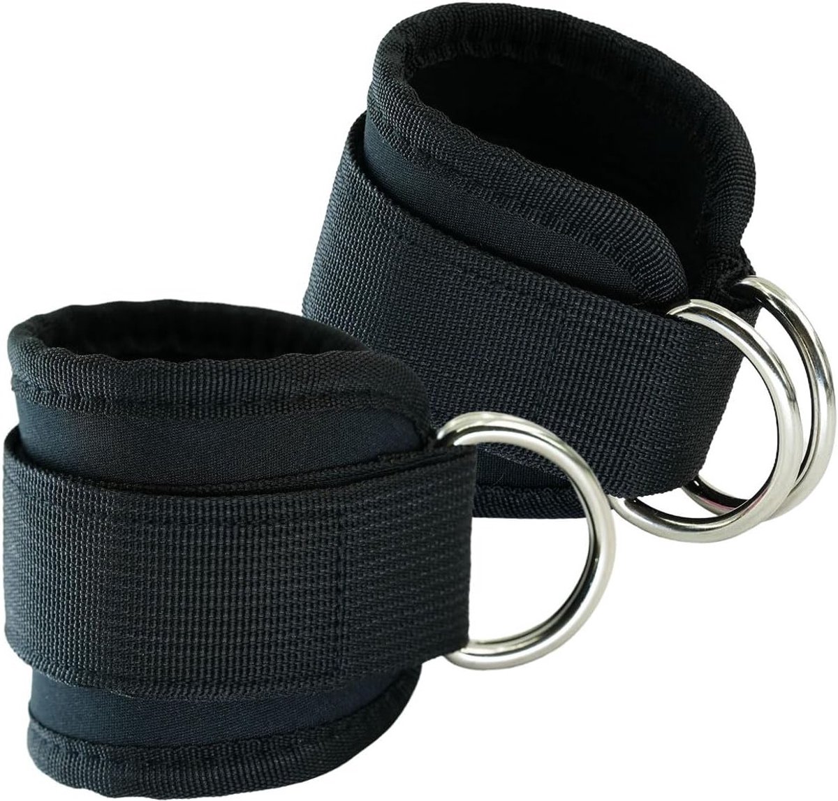2 Pack Voetlussen, D-Ring Voetbanden, Verstelbare Voetriemen voor Krachttraining en Fitnessoefeningen