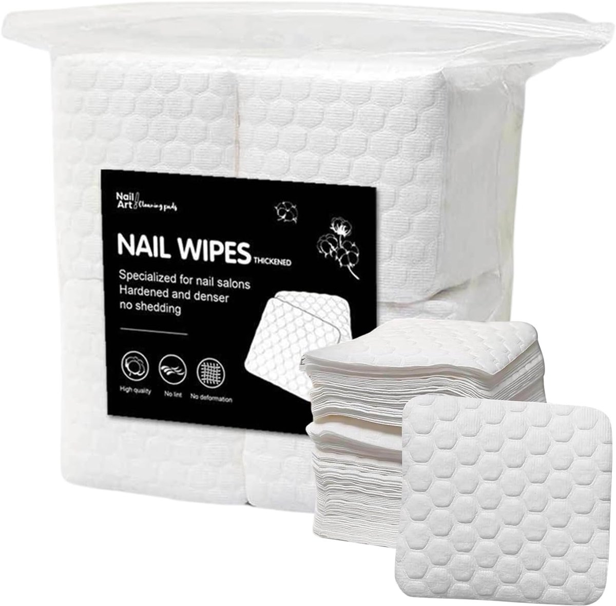 Nagel Doekjes - Niet-geweven Pads - Nagellak Verwijderen - Super Absorberend - 500 stuks - Wit