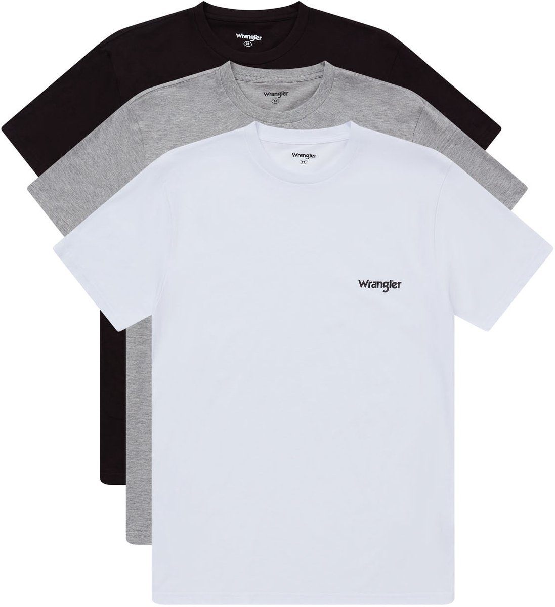 Wrangler Men’s T-shirts Marston / 3-pack L Grijs