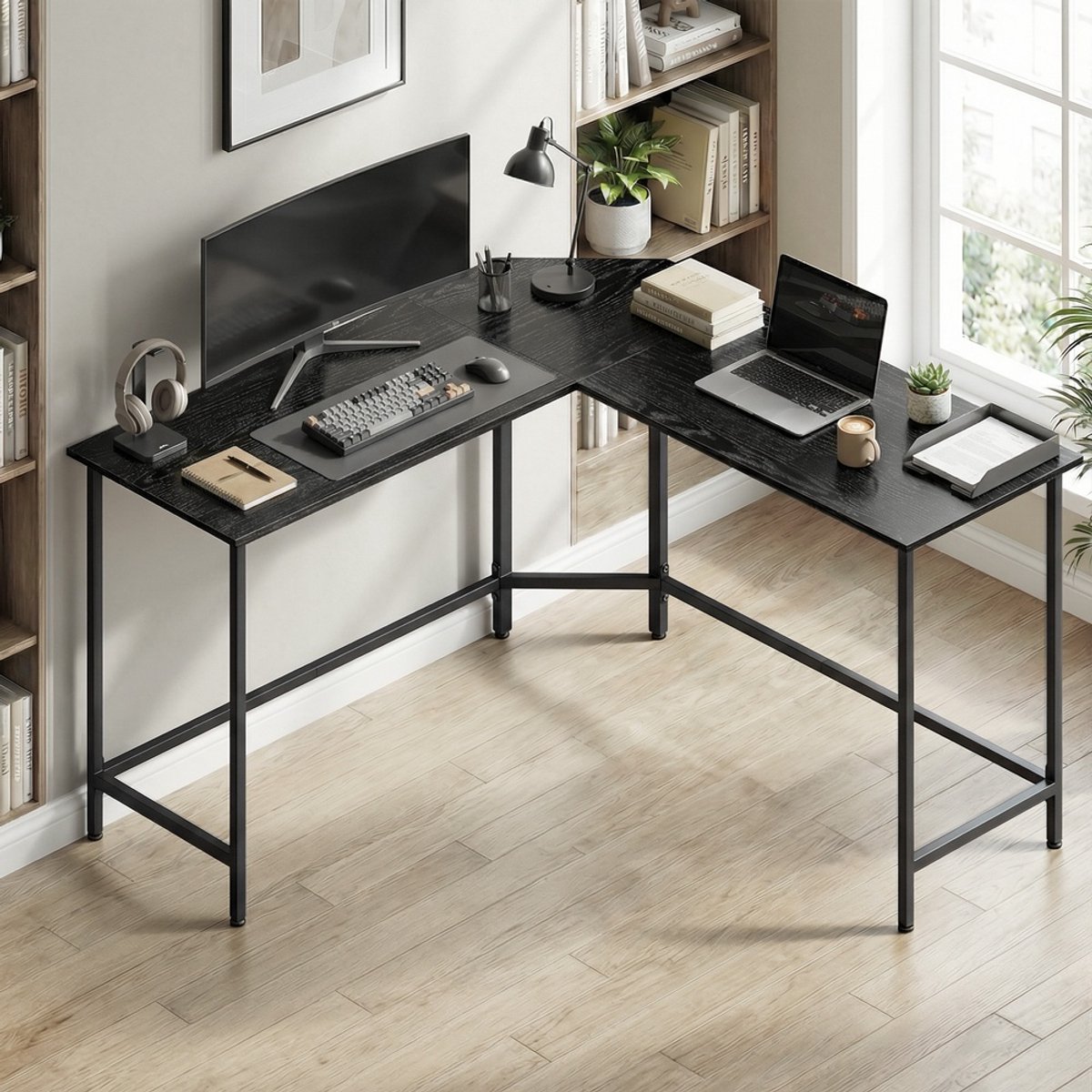 VASAGLE - Bureau - L-vormig Bureau thumbnail 3