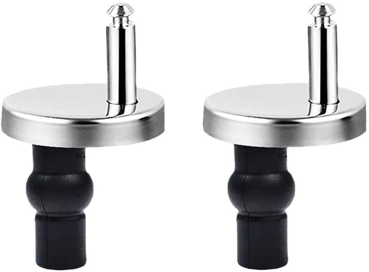 Dailygoods- Schroeven voor WC-bril - Scharnier - Bevestiging - Roestvrij staal - Rubber - Duurzaam en eenvoudig te installeren - Wc-bril Bevestigingsset