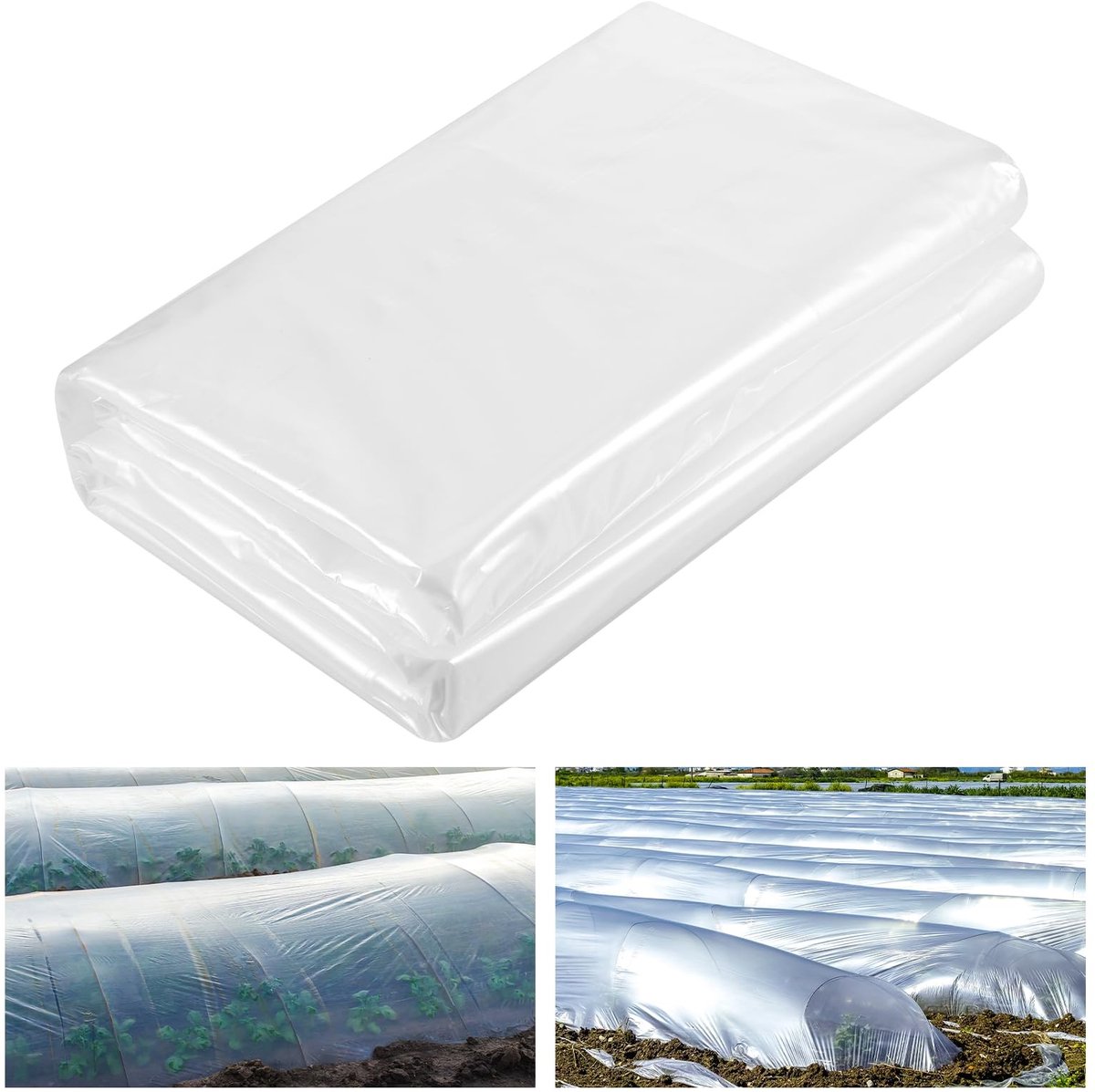 Dailygoods- Kunststof Folie Zwaar Belastbaar - Afdekfolie - UV-bestendig - Waterdicht - 2M x 10M - Voor Kassen en Meubels - Afdekzeil