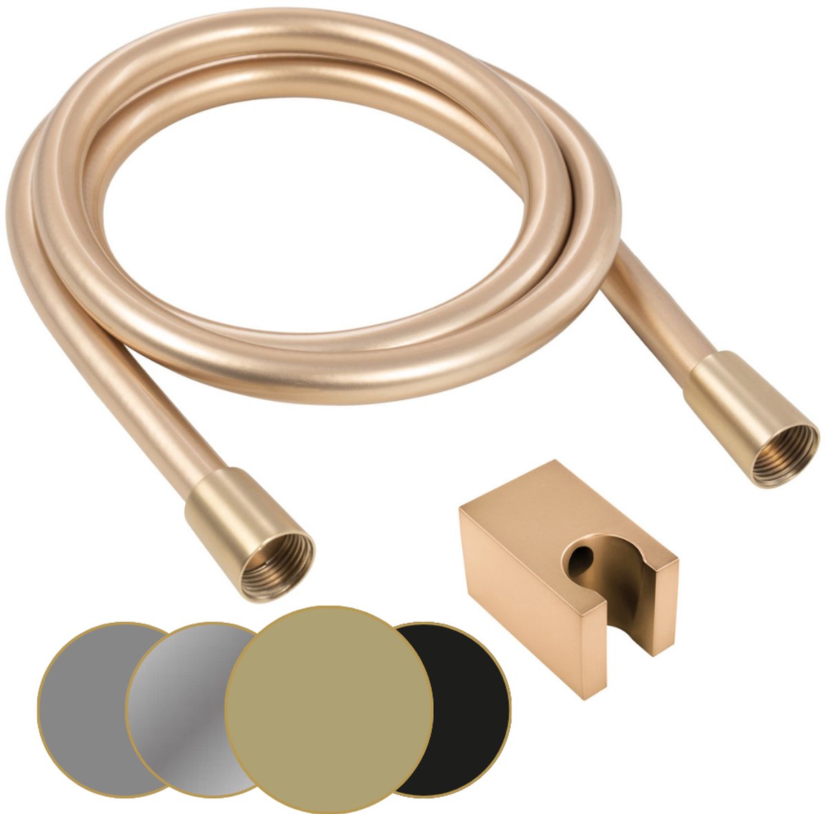 Schulte Doucheslang - L: 175 Cm - Anti-torsie - Goudkleurig - Mat Goud - Voor Handdouche
