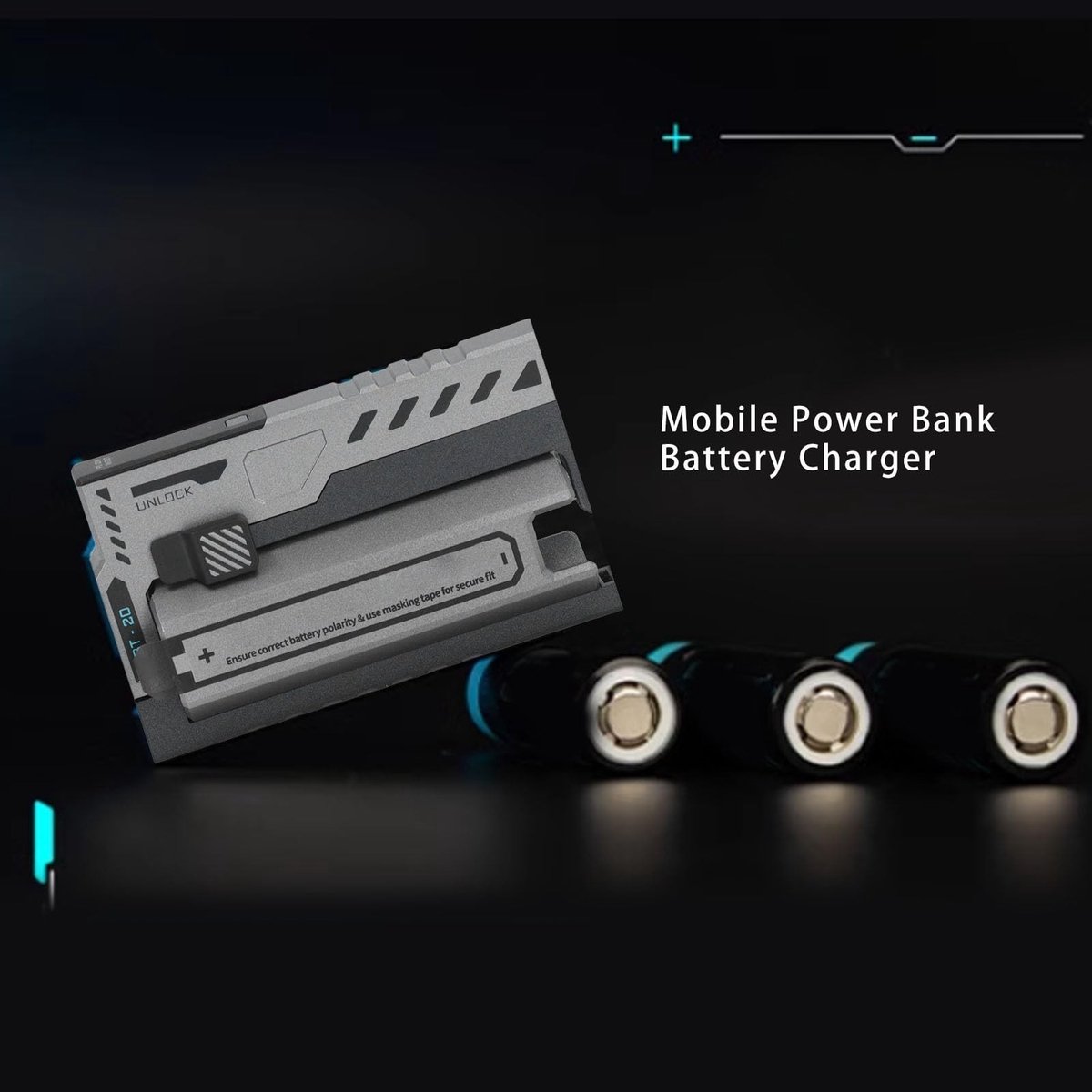 Dailygoods- Power Bank 20700 mAh - Draagbare Oplader - Herbruikbare Batterijlader - Slanke Behuizing - Hoge Efficiëntie - 100% Tevredenheidsgarantie – foto 3