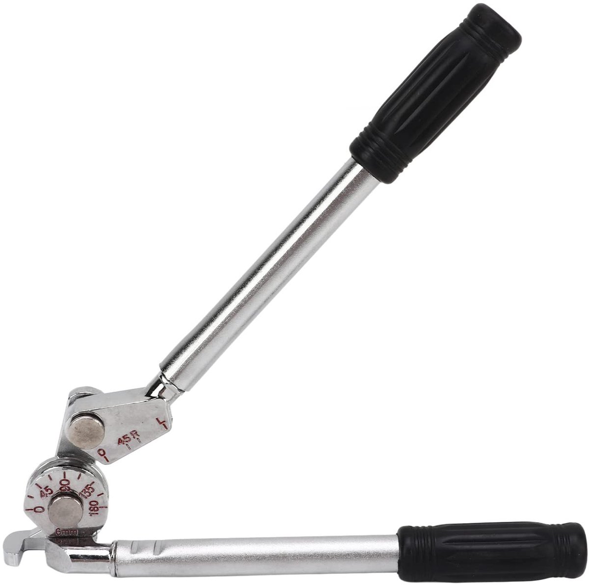 Dailygoods- Buisbuiger 0-180 Graden - Handmatige Buisbuiger - Stevig Gietaluminium - Voor 6 Mm Dunne Stalen/Pijpen - Universeel Buiggereedschap - Ideaal voor Bouwplaatsen - Pijpbuiger