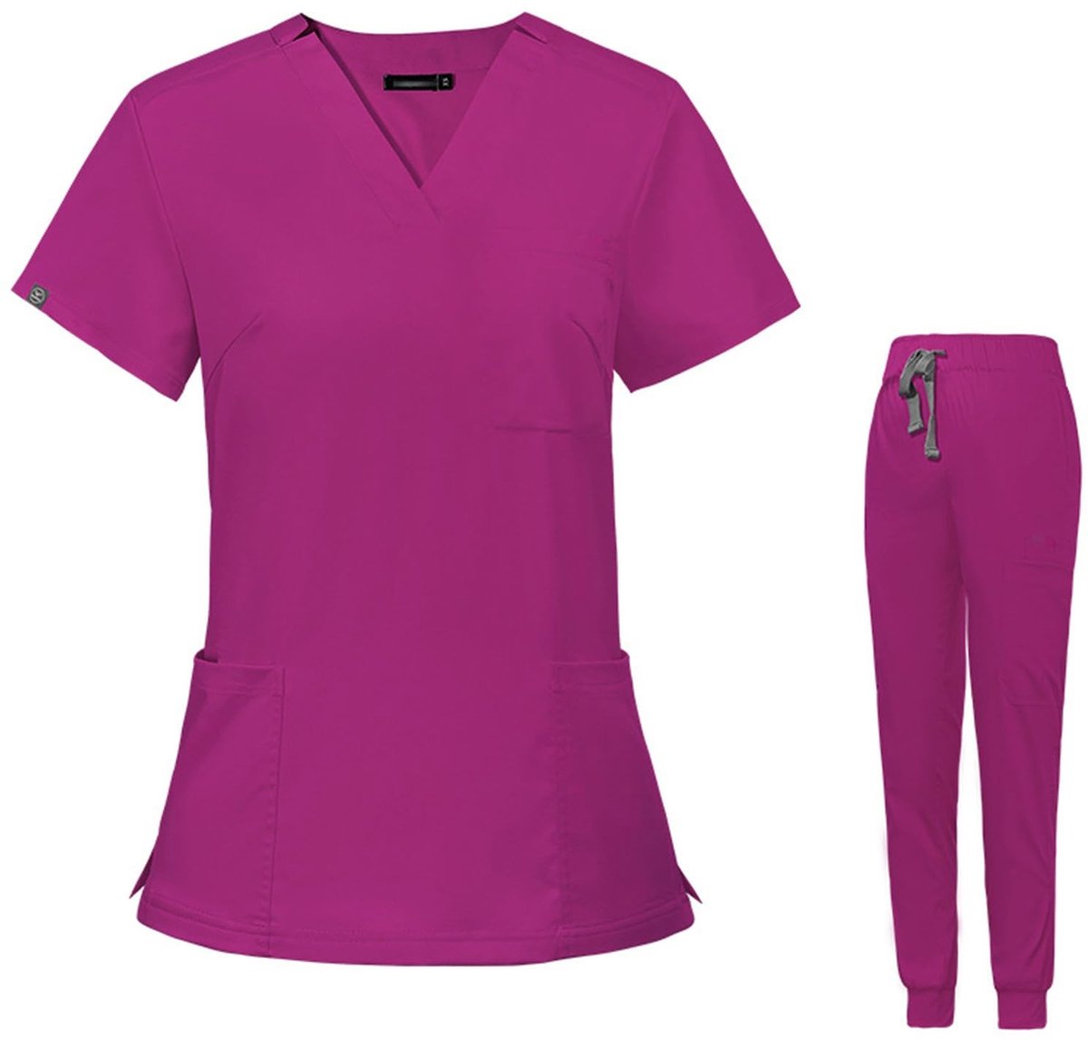 Medische Uniformen - Stretch Scrubs Top - Slim Fit - Korte Mouw - Yogabroek - 3 Zakken - Geschikt voor Apotheek en Ziekenhuis