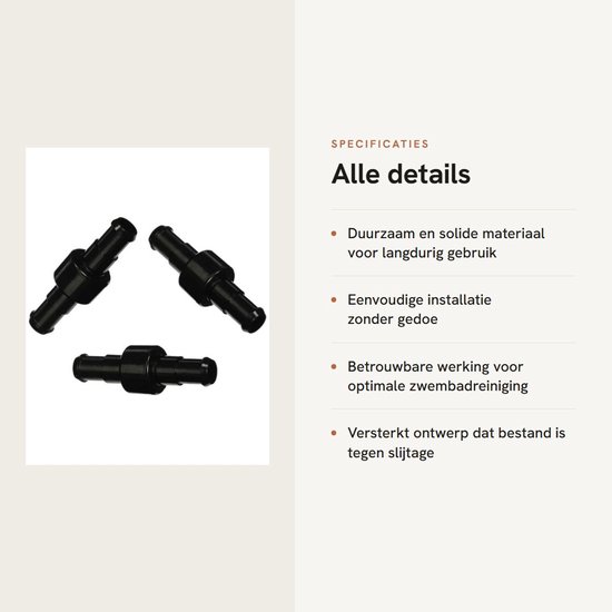 Dailygoods- Slang Swivel D21 - 3 Stuks - Duurzaam - Voor Polaris 3900 Sport - Voor Polaris 280 F5B/TR35P - Betrouwbaar in gebruik - Zwembadreiniger van Dailygoods — afbeelding 2