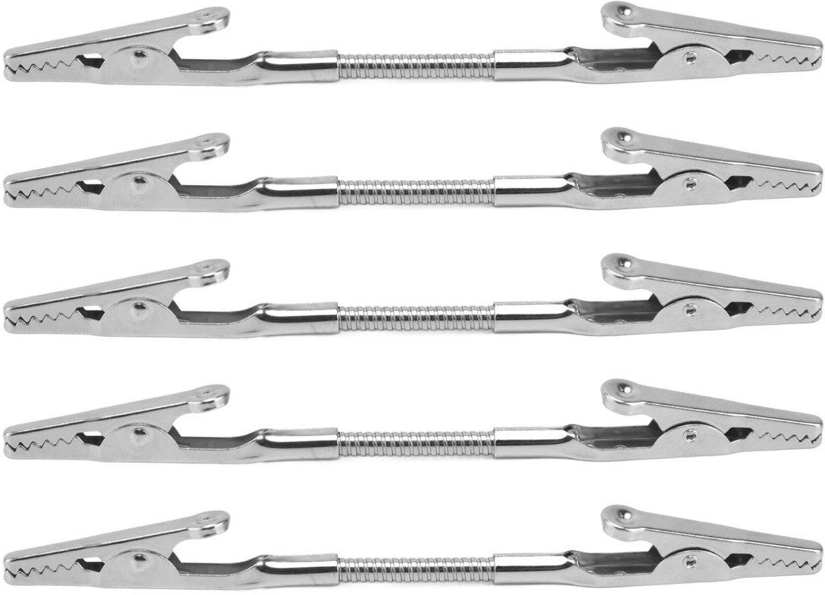 Dailygoods- Alligator Clip Stevig Metaal - Dubbele Kop - Memo Clips - Sterke Clip - Duurzaam - Hoogwaardige Kwaliteit - Memoclips