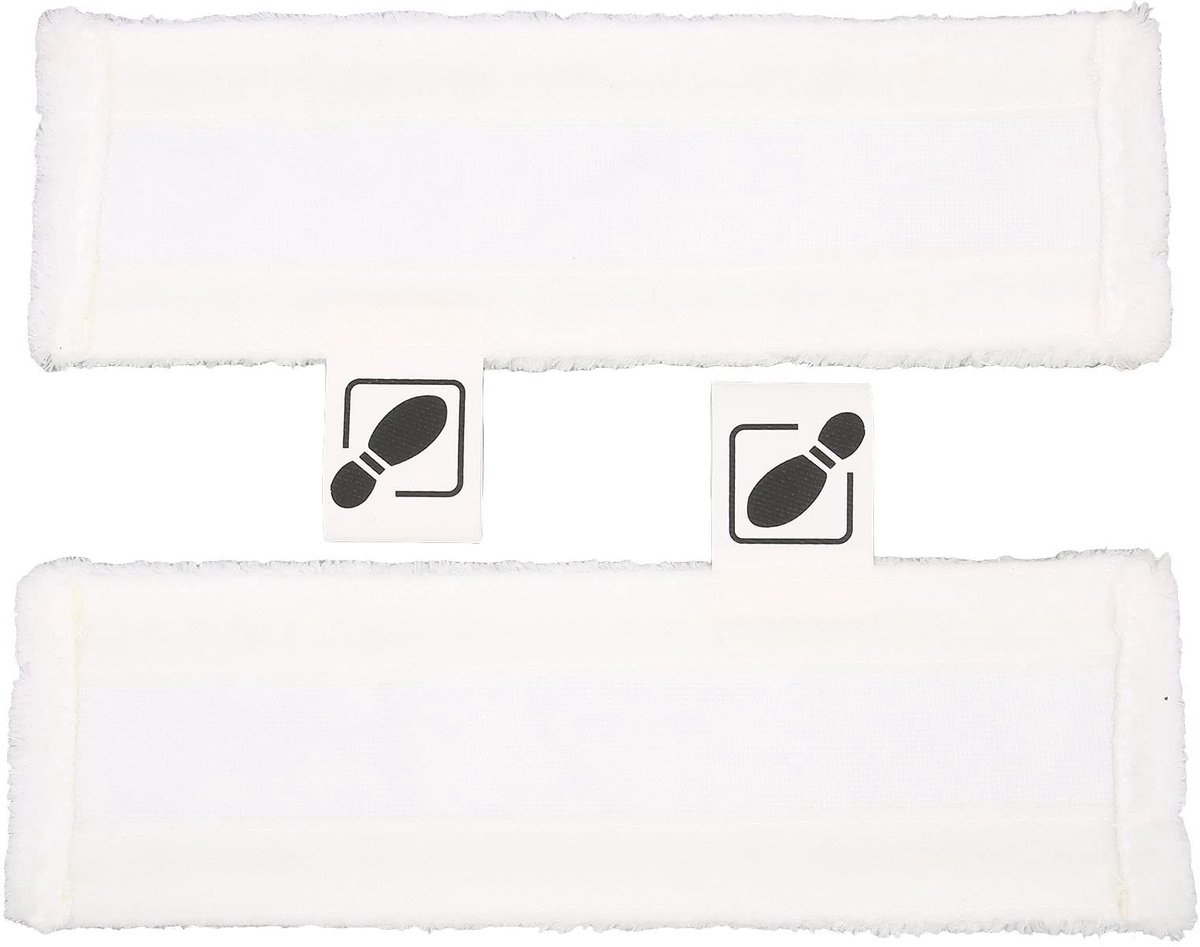 Dailygoods- Stoomreiniger Pads 2 Stuks - Vervangende Pads - Geschikt voor SC1/SC2/SC3/SC4/SC5 - Krachtige Reiniging - Materiaal: Vezel - Afmetingen: 33,5 x 10,5 cm - Reinigingspad