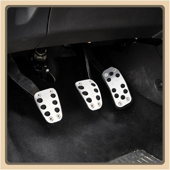 Autopedaal Auto Pedaal Cover Gaspedaal Gas Pedalen Pads Aluminium Rubber Voor Ford Voor Fiesta MK7 2009-2015 Voor Ecosport 2012-2017(MT without Rest) van Ford — afbeelding 4