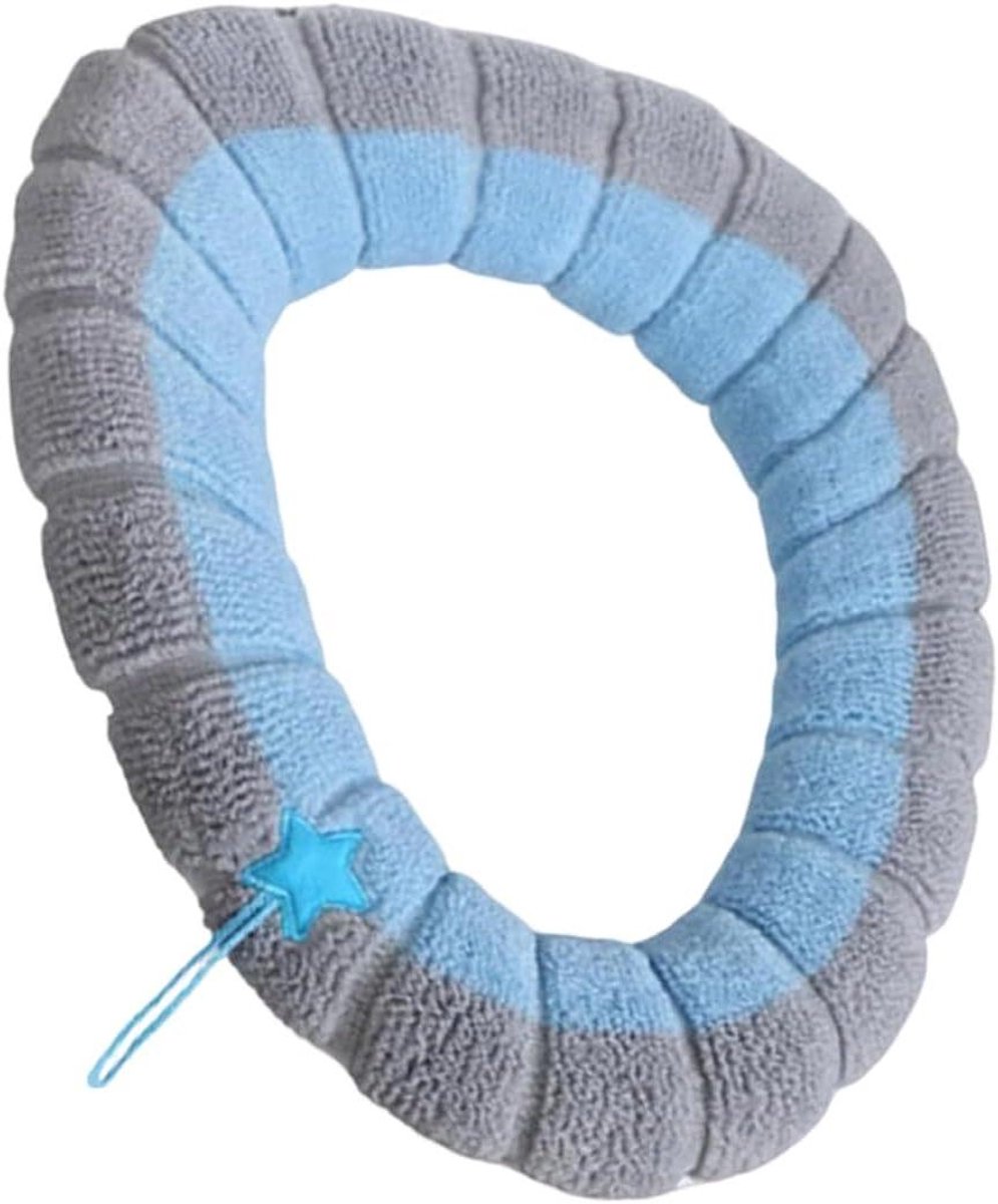 Toiletbrilhoes Kussen - Warme Zitting - Comfort Verhogend - Vormvast Wasbaar - 42x32 cm - Blauw