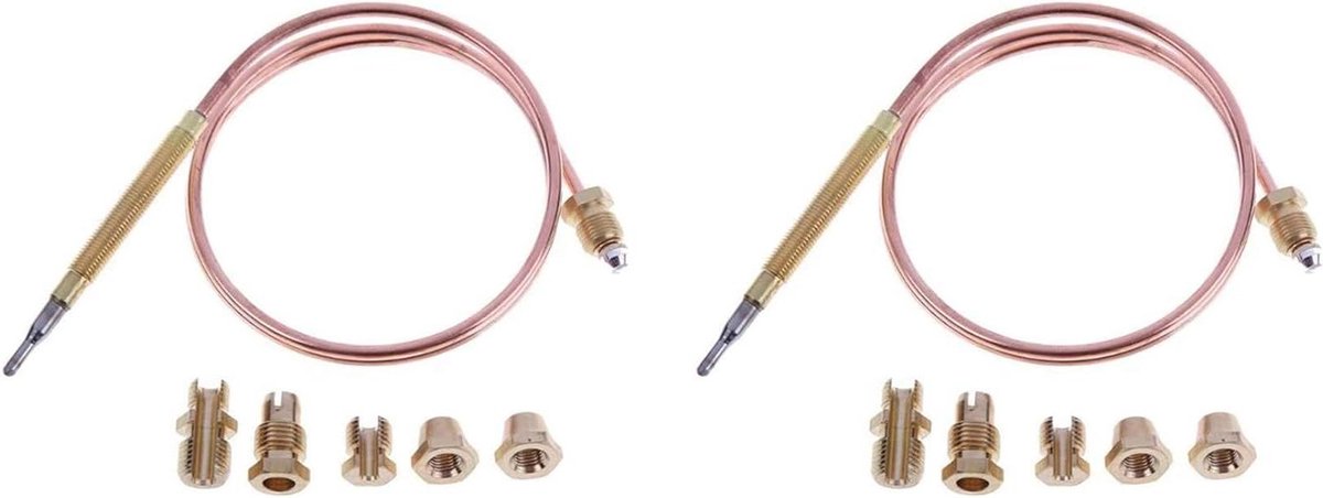 Thermokoppel Sensor - Gas Aansluiting - Terrasverwarmer Reparatie - Snelle Temperatuur Detectie - 90 cm Lengte - Goud