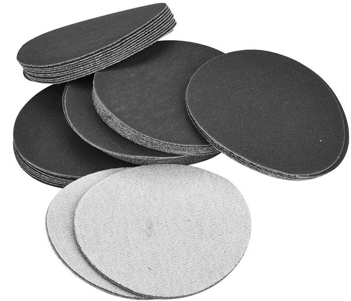 Dailygoods- Schuurdiscs 75mm - Schuurpapier Set 50 Stuks - Schuurpapier Fijn - Schuurpapier voor Hout/Metaal/Plastic - Waterdicht - Duurzaam