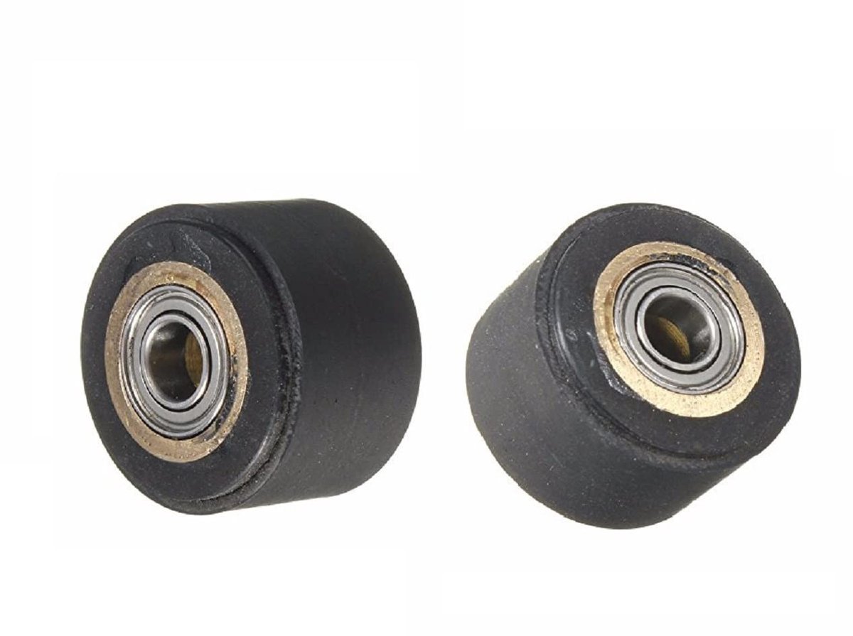 Dailygoods- Rollager 4x11x16mm - 2 Stuks - Geschikt voor Roland Snijplotter - Lichtgewicht - Rubber Drukrol - Schoonmaakadvies