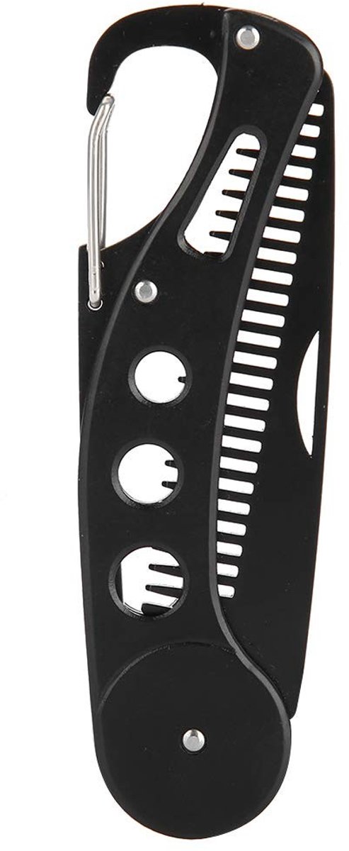 Dailygoods- Baardkam Antistatisch - Opvouwbaar - Roestvrij Staal - 16 x 2,5 x 1 cm - Gladde Tanden - Lichtgewicht 54 g - Haarkam