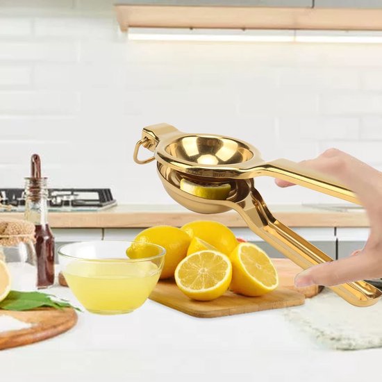 Dailygoods- Citroenpers Ergonomisch - Draagbare Sapcentrifuge - Ultralange Handgreep - 50% Meer Kracht - Keukenaccessoire - Eenvoudig in Gebruik van Dailygoods — afbeelding 4