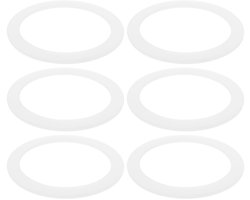 Dailygoods- Siliconen Pakking 6 Stuks - Compatibel met Bialetti/Imusa/BC 9 Kopjes - Food-Grade Siliconen - Buitendiameter 81,4 mm - Dikte 2,5 mm - Koffiezetapparaat Afdichting
