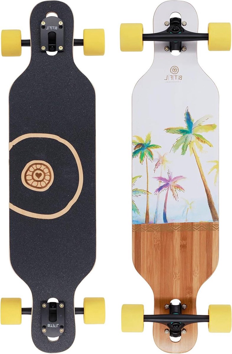 Drop-Through Longboard Cruiser board Comfortabel cruisen Lage standhoogte 89 cm Coco