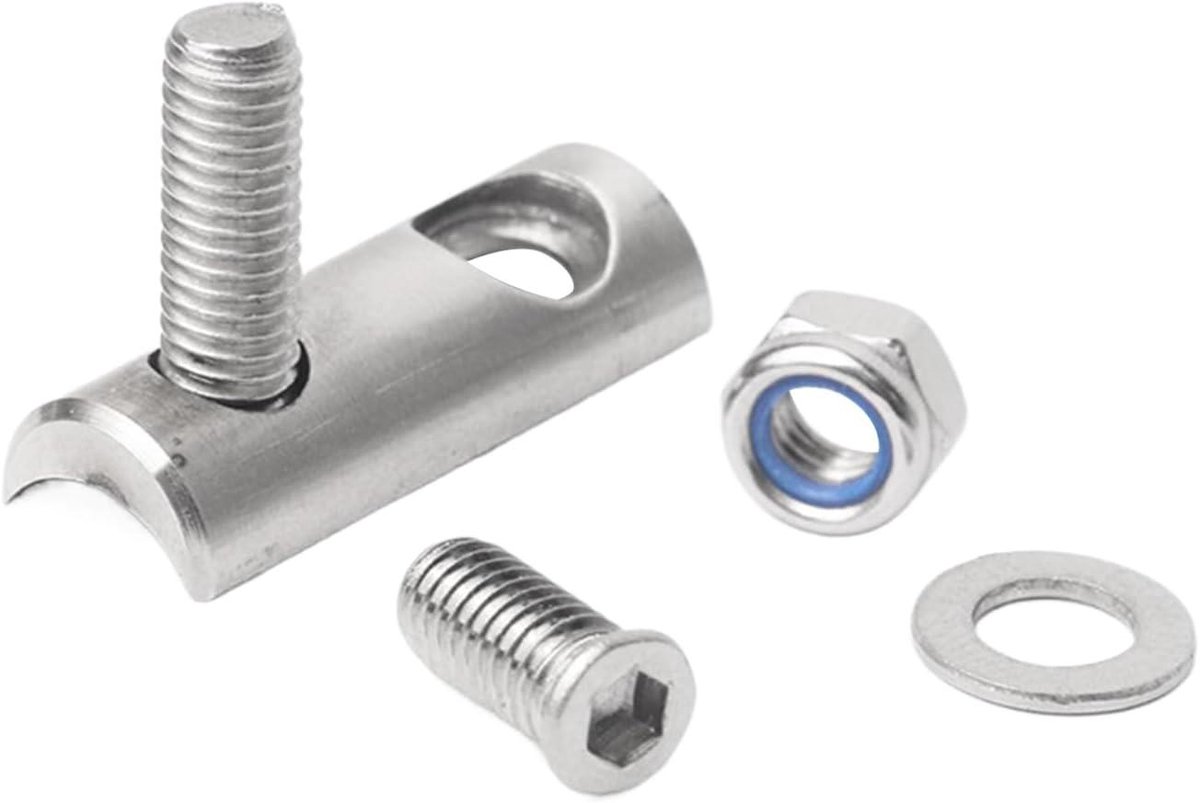 Voorderailleur Verlenger - Fiets Adapter - Fiets Upgrade - Roestvrij Staal - 13x11x5 cm - Zilver