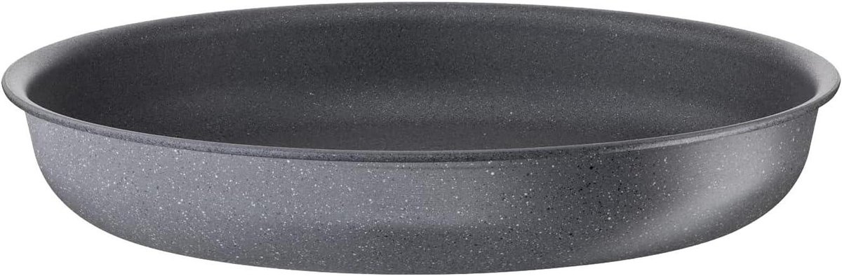 Koekenpan - Koekenpan Inductie - Gezond Koken - Minerale Coating - 26 cm - Grijs