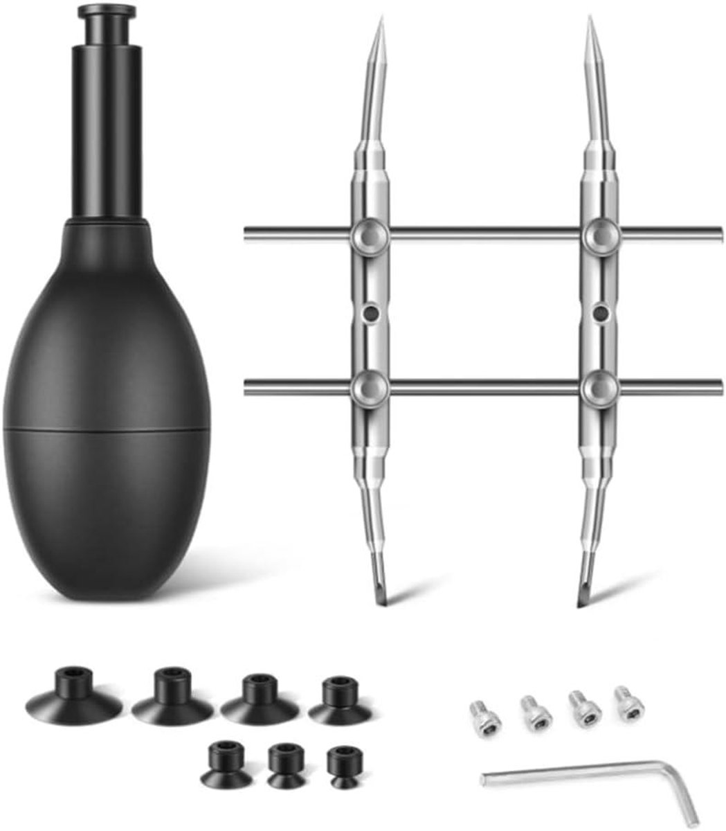Lens Zuiger Kit - Zuigpen & Spanner - Reparatie en Reiniging - 7 Verwisselbare Zuignappen