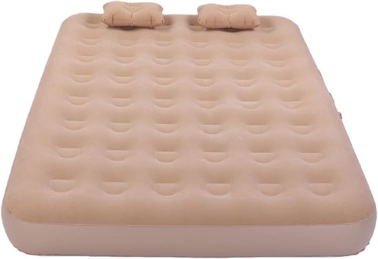 Luchtmatras - Opblaasbaar bed - Comfortabel slapen - Ingebouwde pomp - Twin formaat - Grijs — afbeelding 3